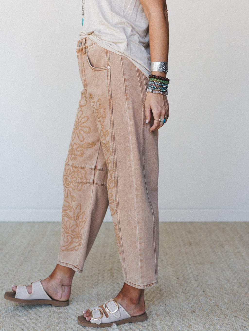 Groove Bloom Pants  - Rust