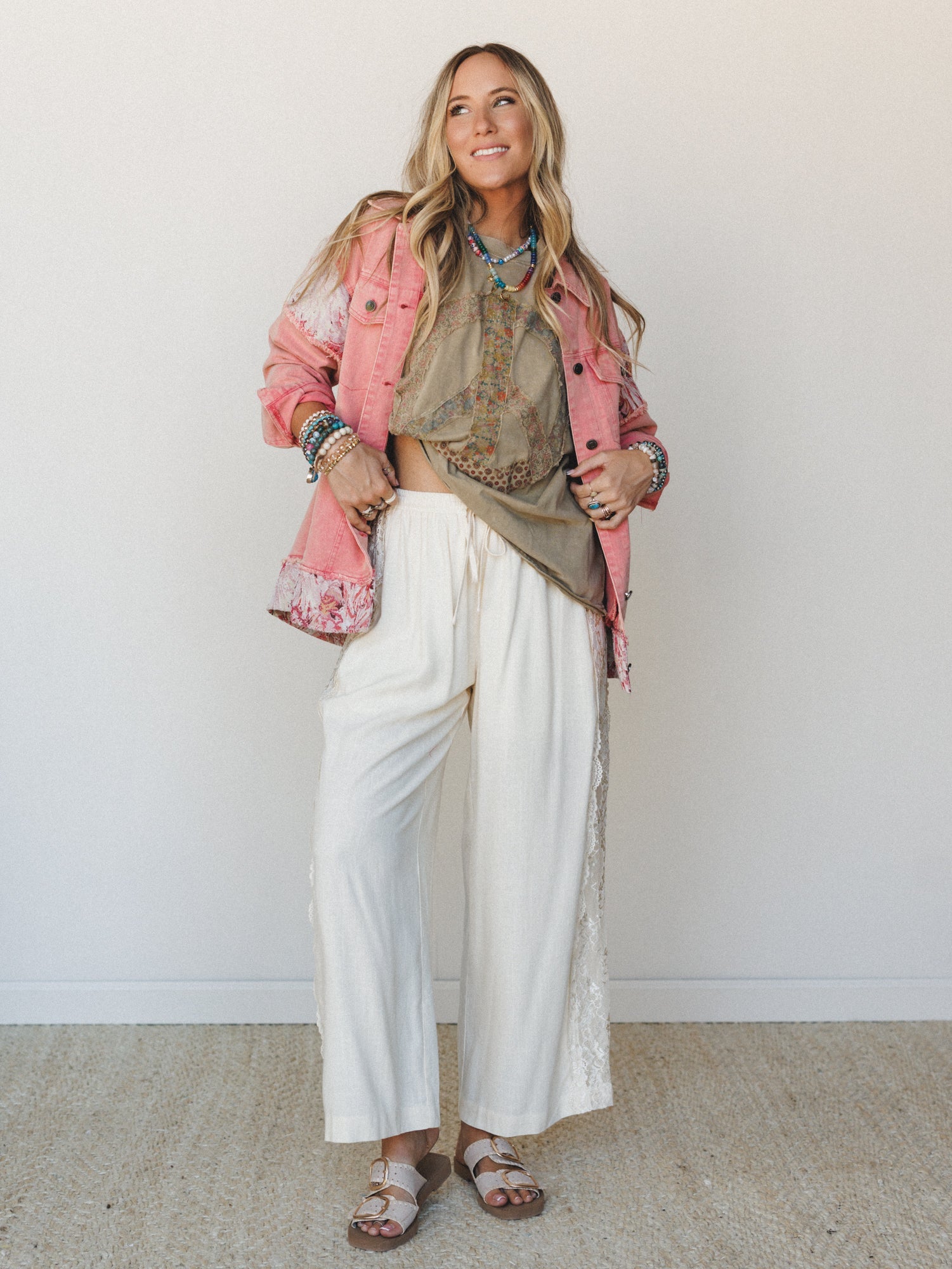 Opal Lace Pants - Ivory