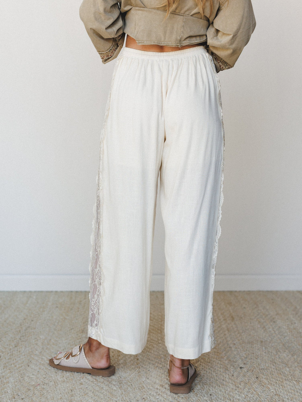 Opal Lace Pants - Ivory