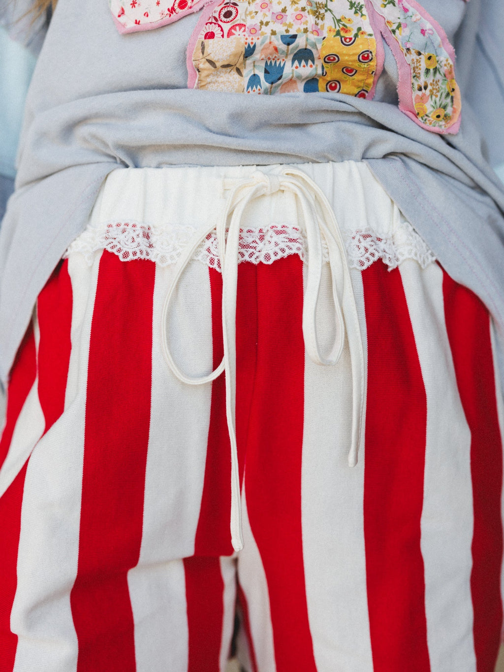 Boho Beach Days Shorts - Red