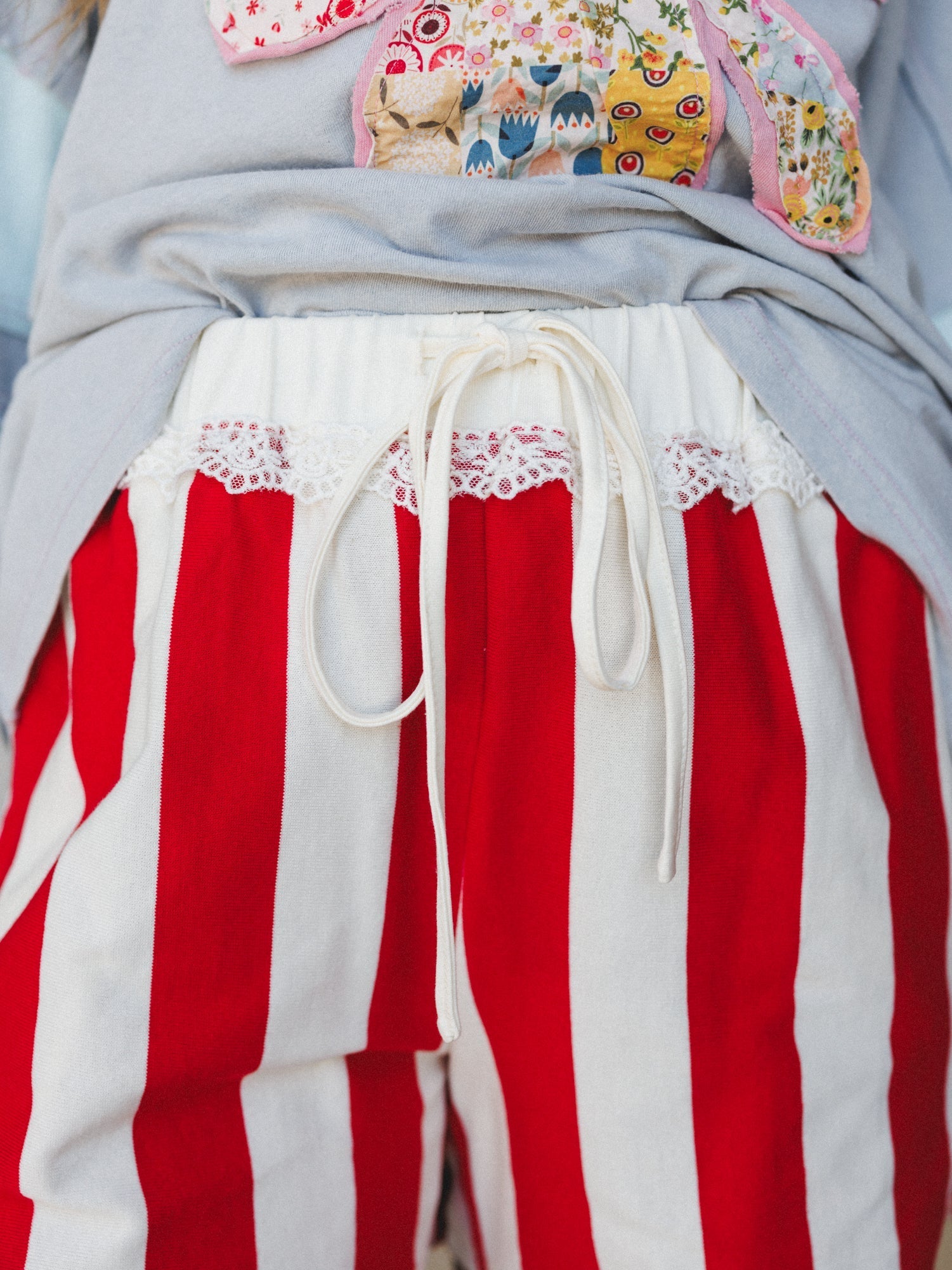 Boho Beach Days Shorts - Red