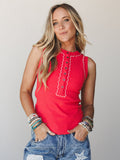 Capri Tank - Red
