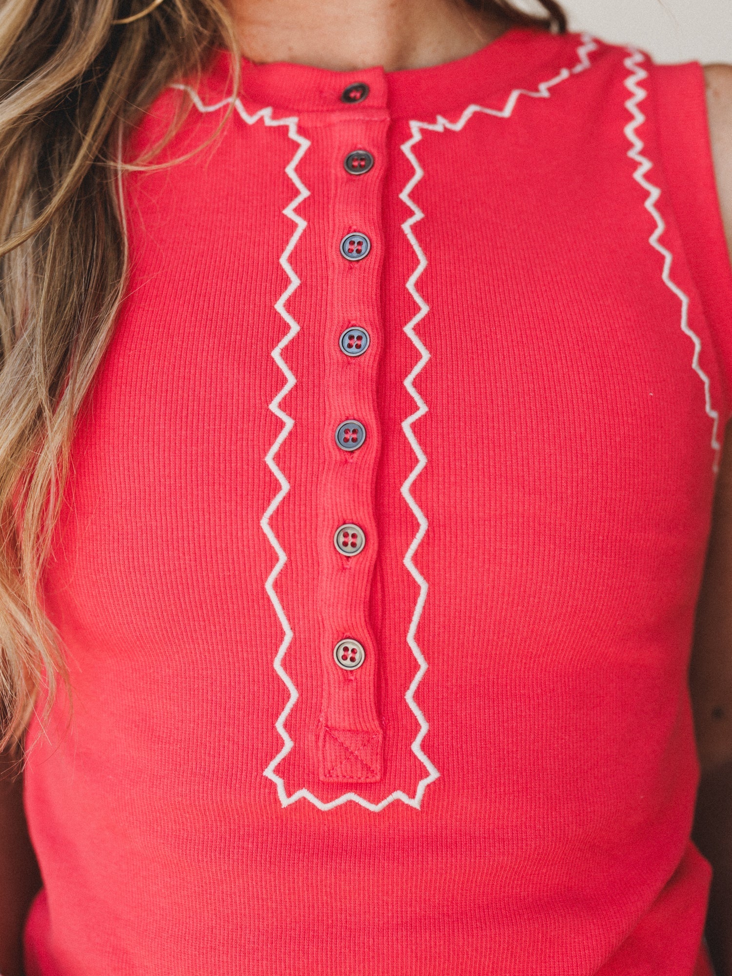 Capri Tank - Red