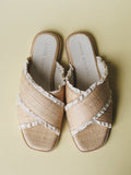 Allie Flat Sandal  - Natural
