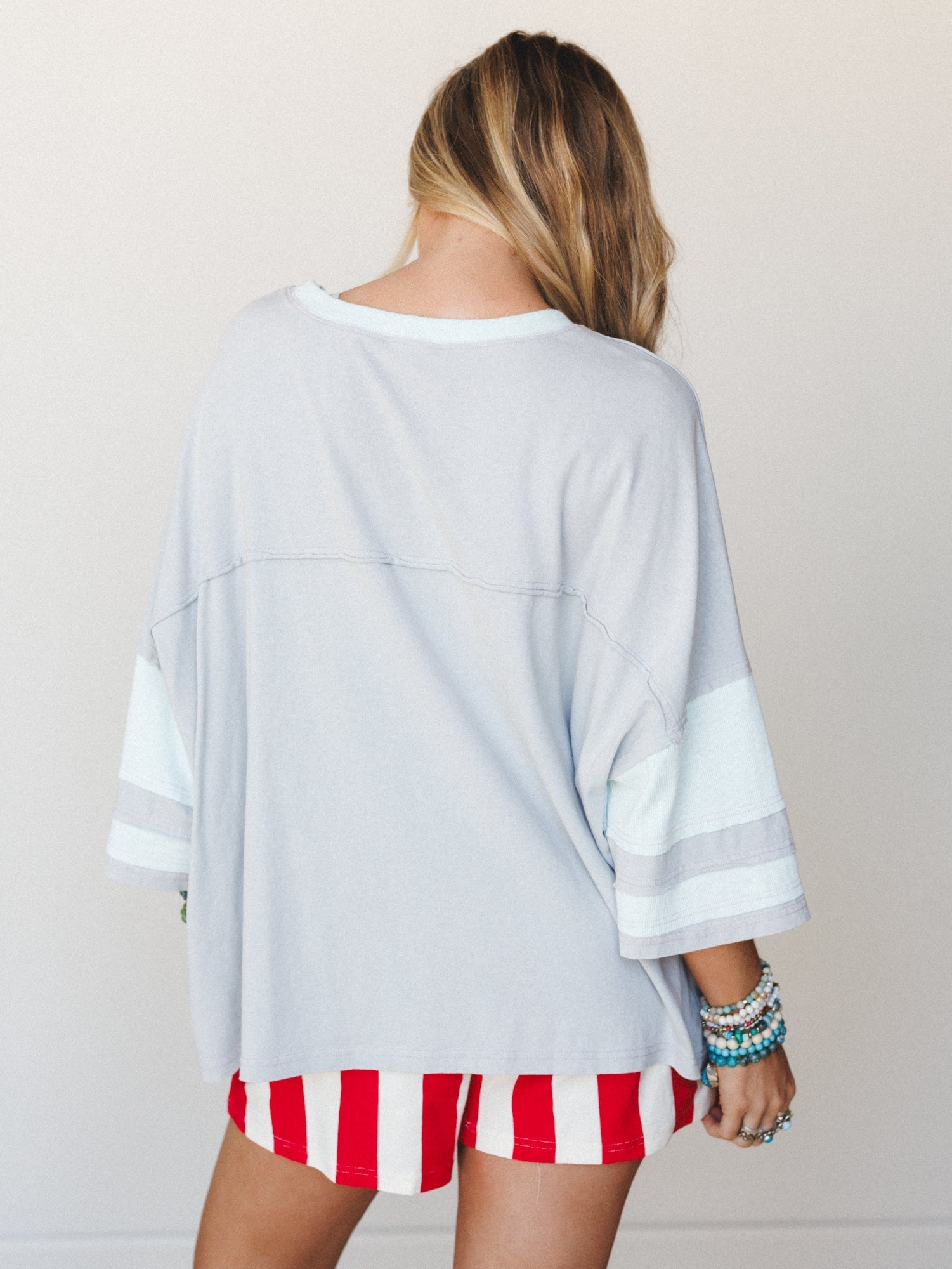 Solar Bloom Top - Cloud Blue