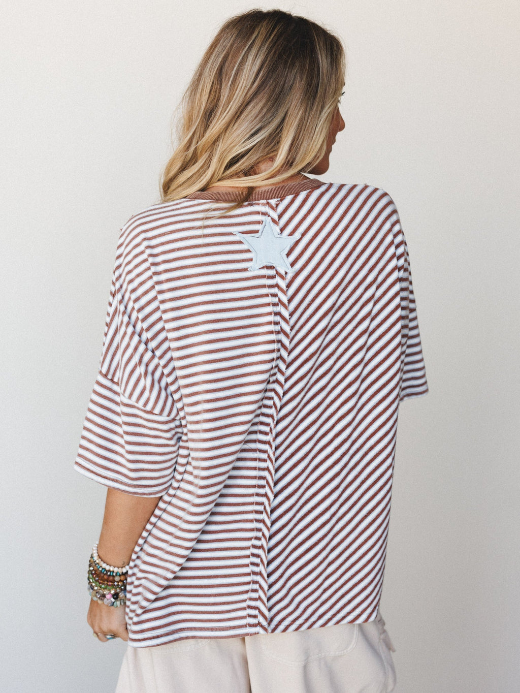 Stars and Stripes Top - Espresso