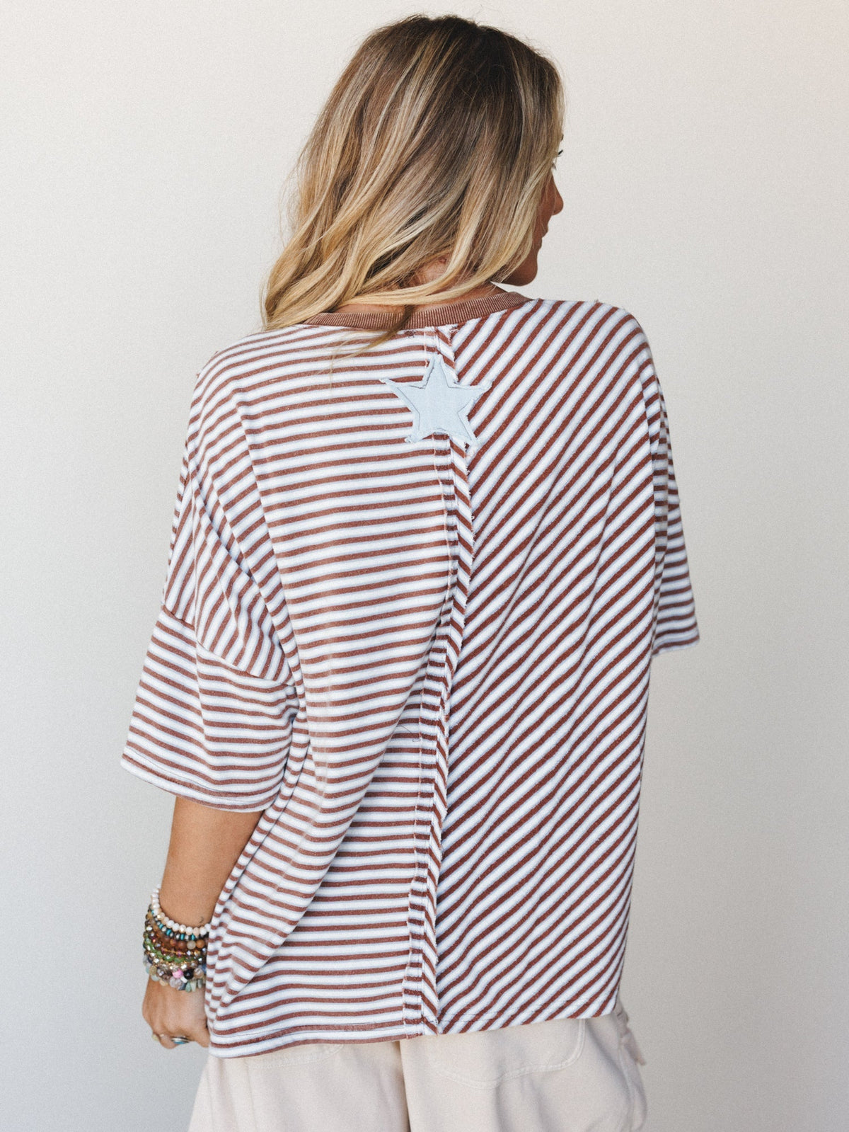 Stars and Stripes Top - Espresso