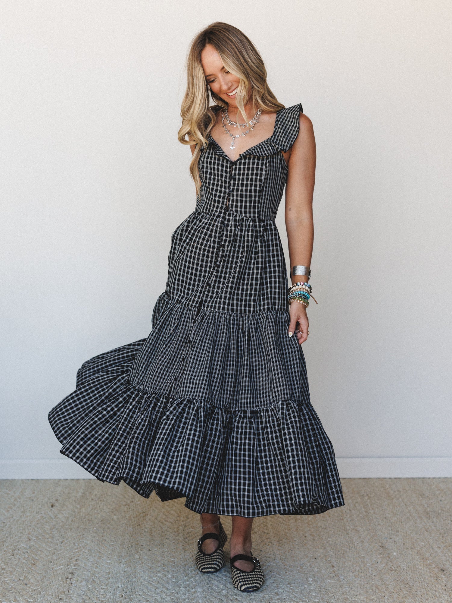 Fall Meadows Dress - Black