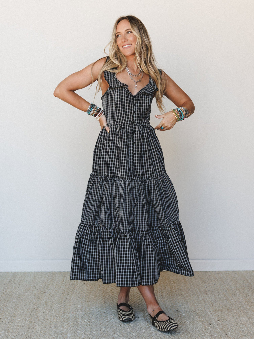 Fall Meadows Dress - Black