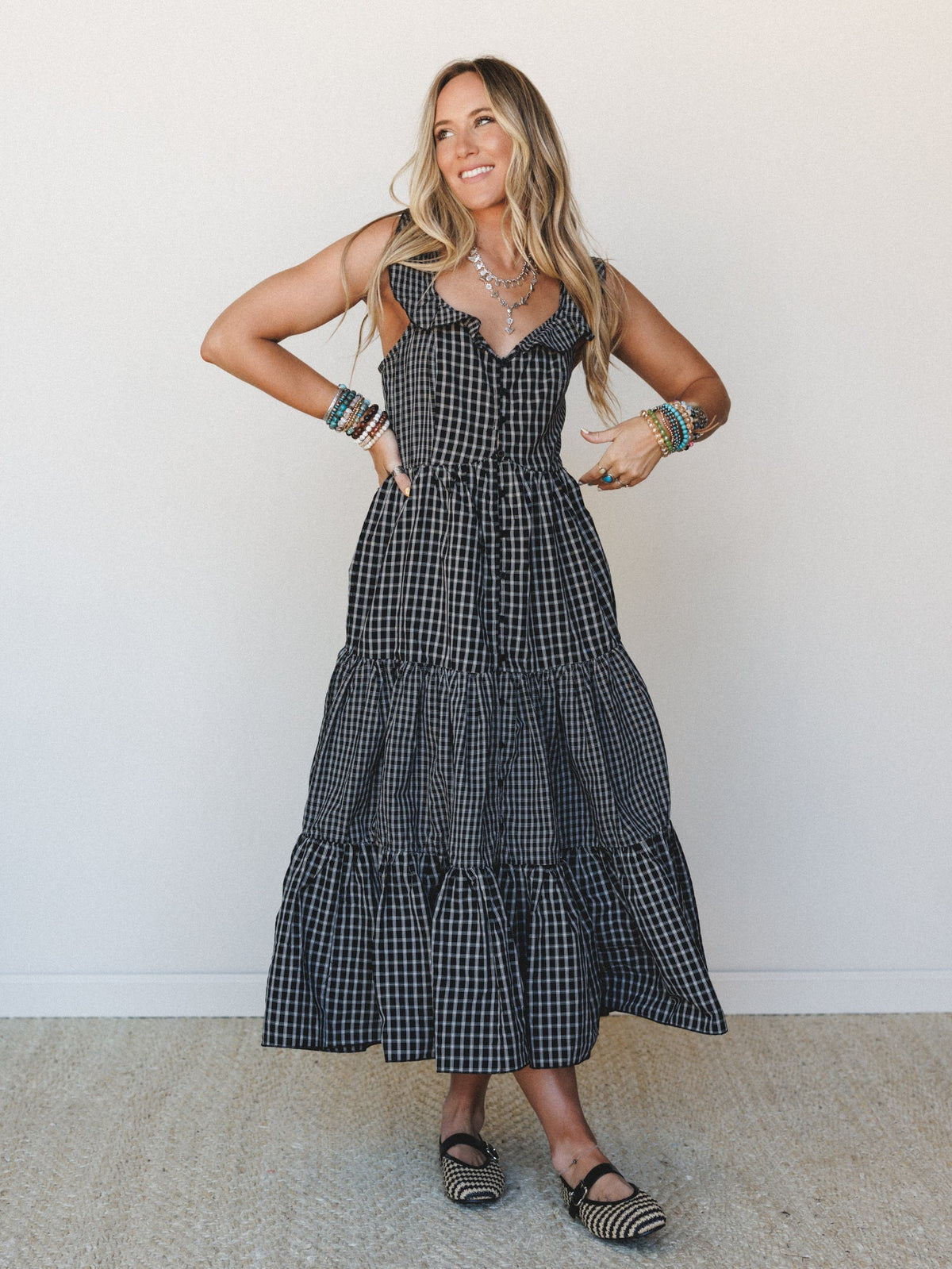 Fall Meadows Dress - Black