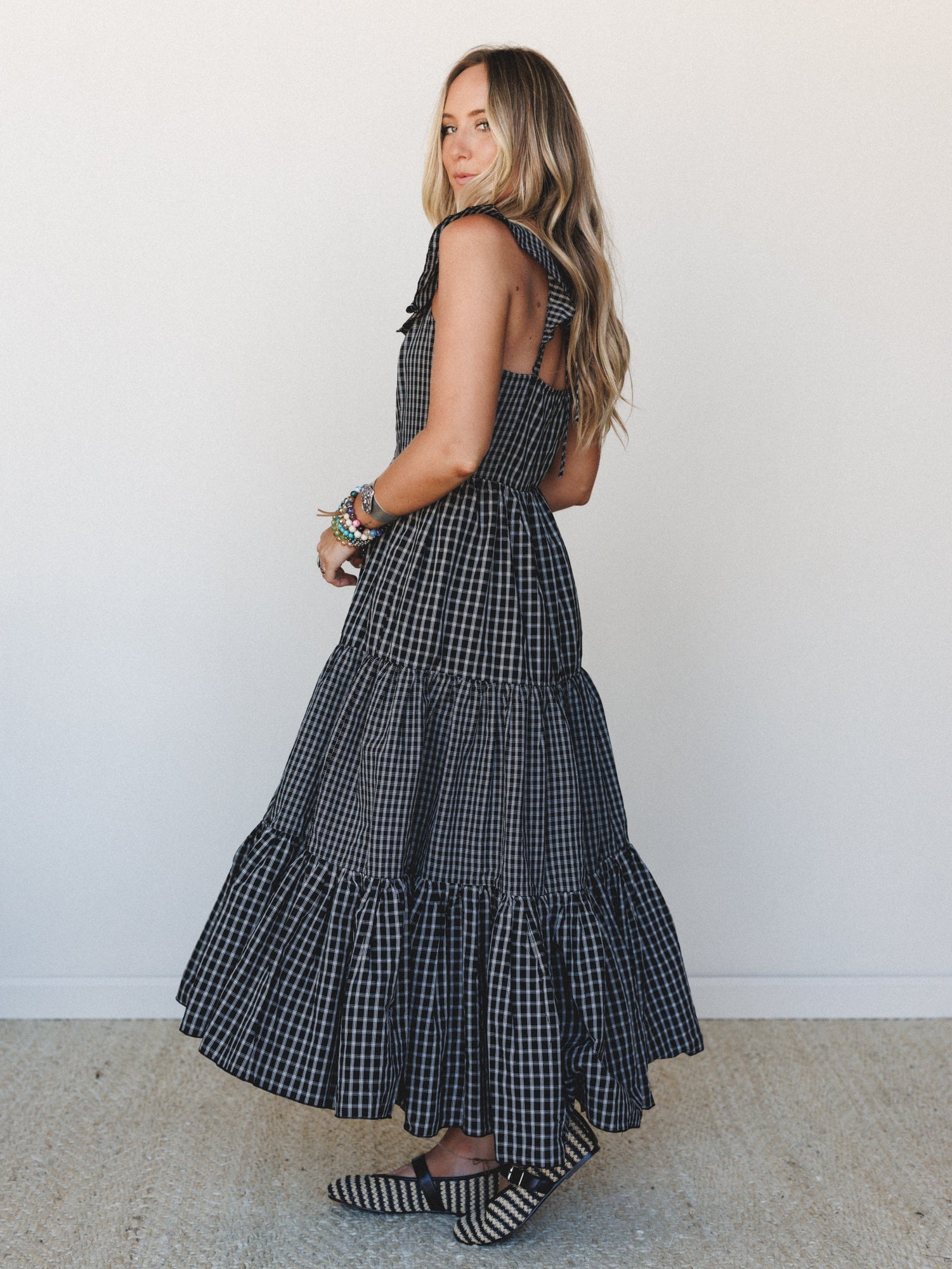 Fall Meadows Dress - Black