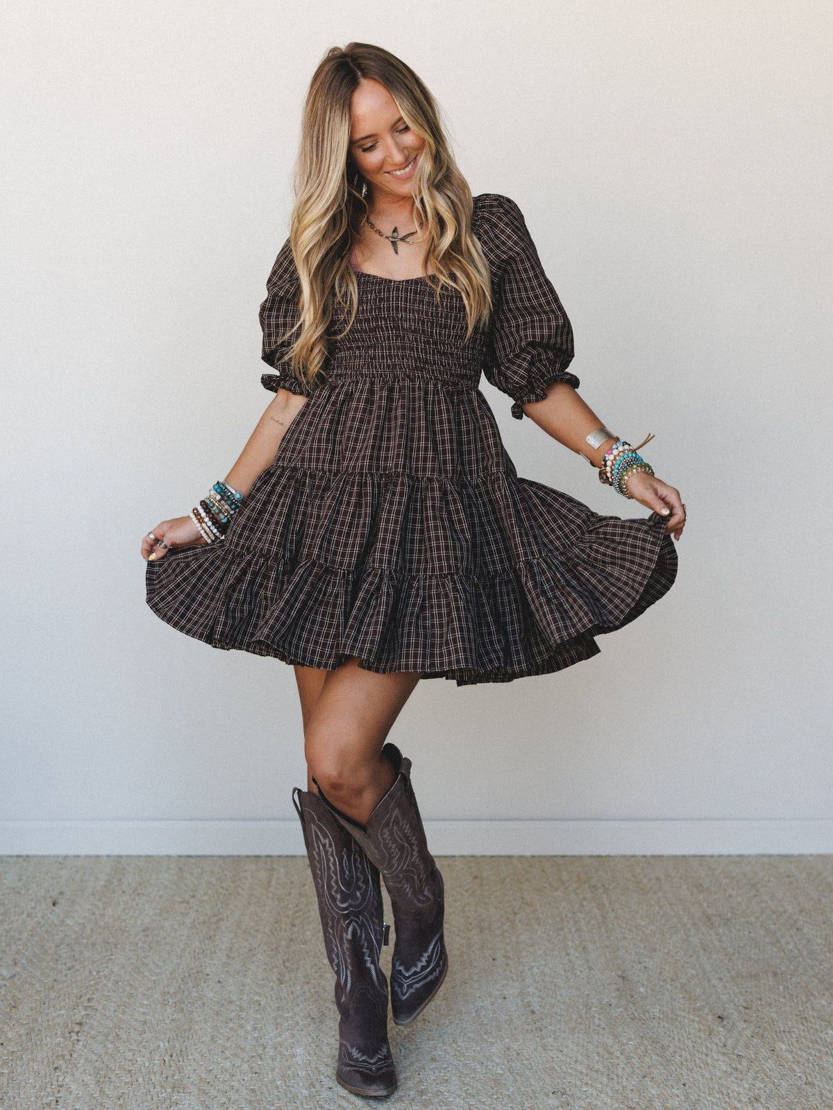Fall Moments Dress - Chocolate