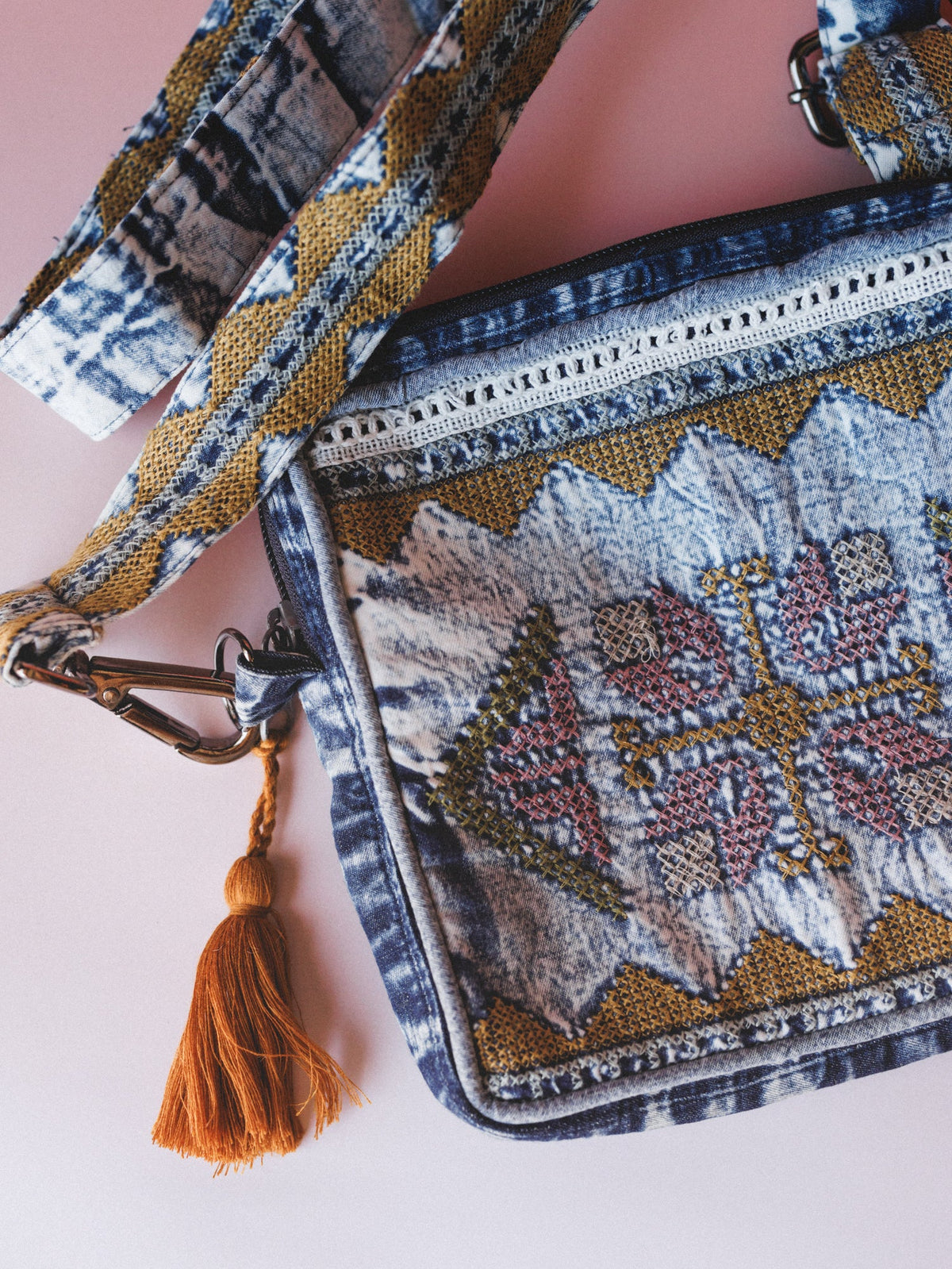 Afternoon Trips Crossbody Bag - Denim