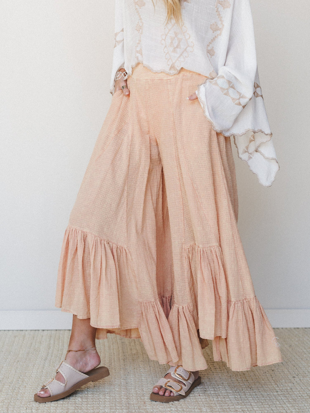 Hearthside Threads Pants - Light Coral