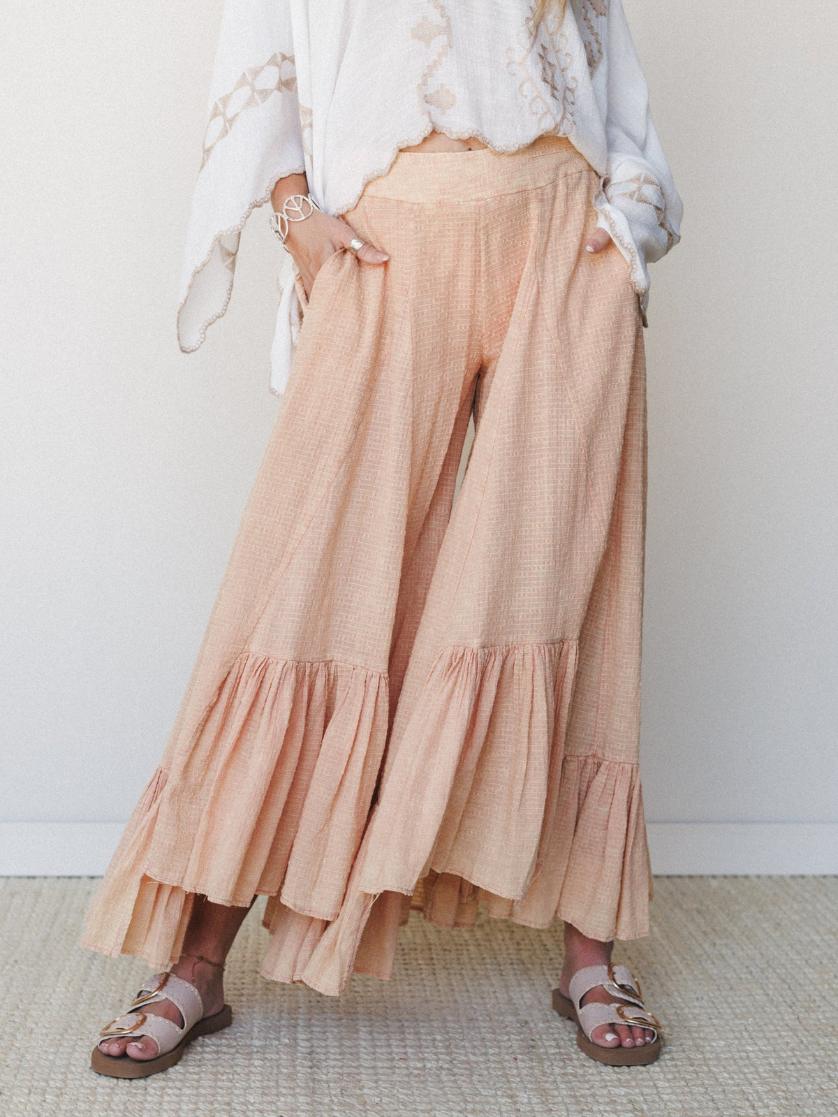 Hearthside Threads Pants - Light Coral