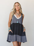 The Nest Carefree Charm Tiered Babydoll Dress - Black
