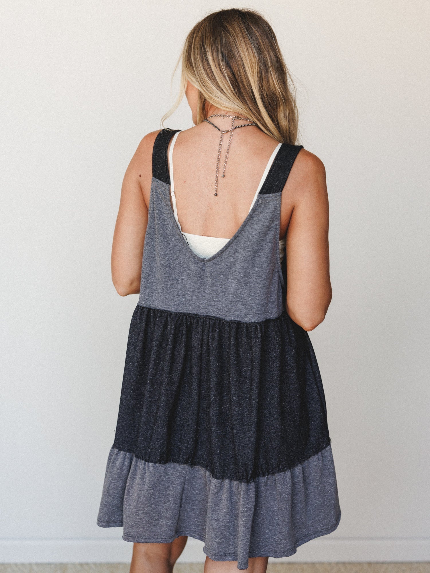The Nest Carefree Charm Tiered Babydoll Dress - Black