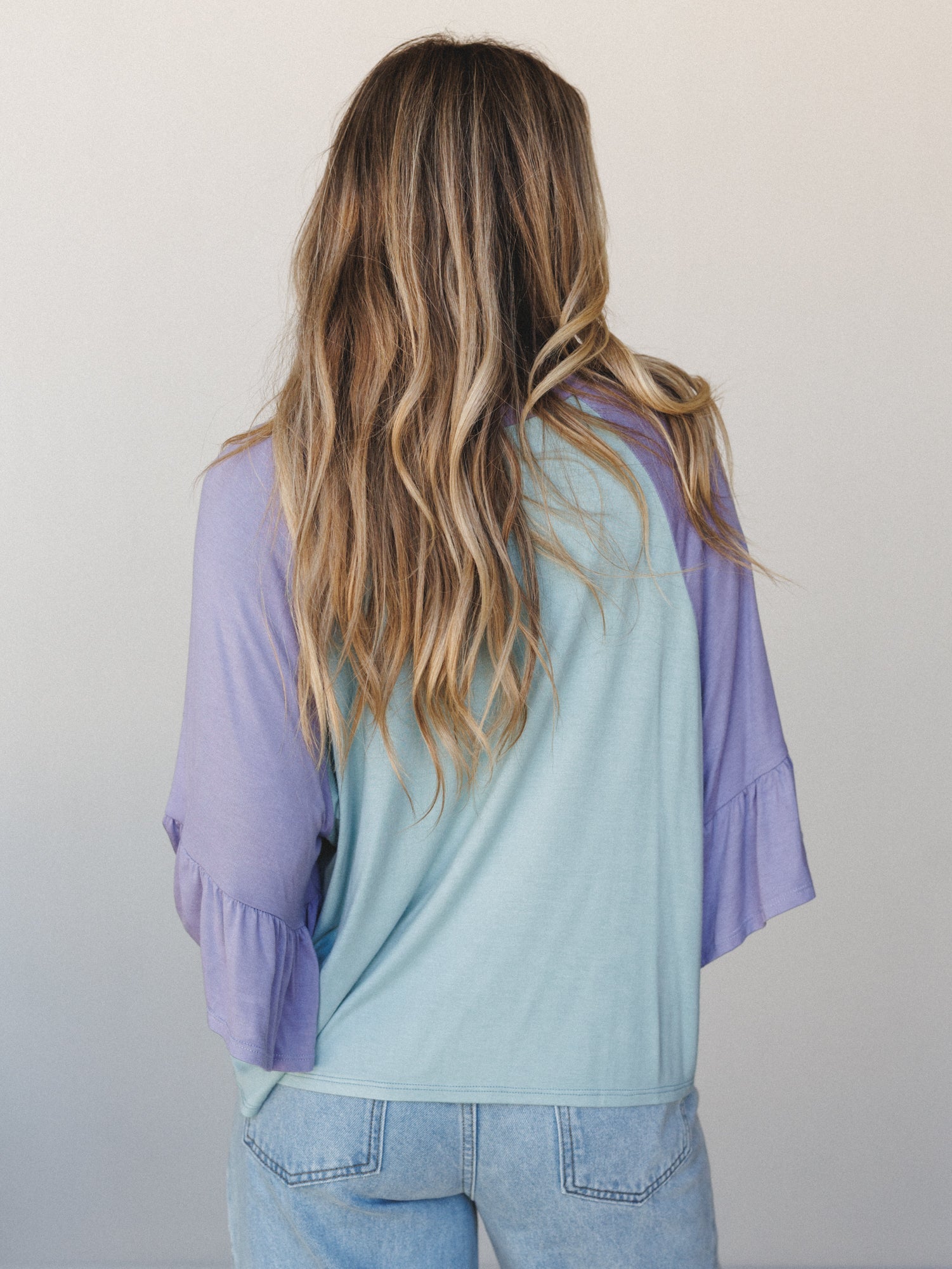 The Nest Emily Bell Sleeve Top - Sage