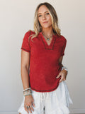 The Nest Off Duty Short Sleeve Tee - Rust