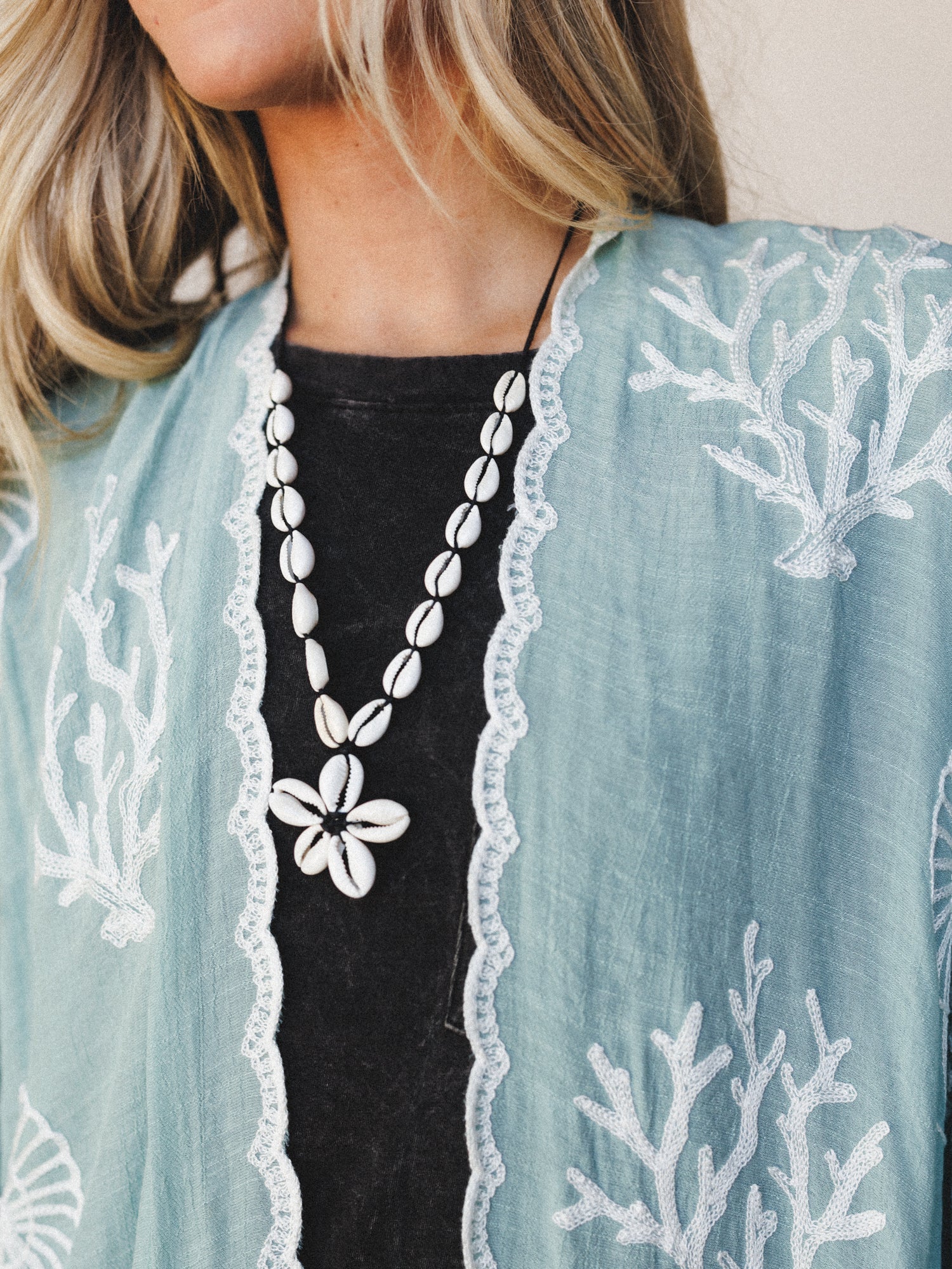 Mermaid Wishes Kimono - Sage
