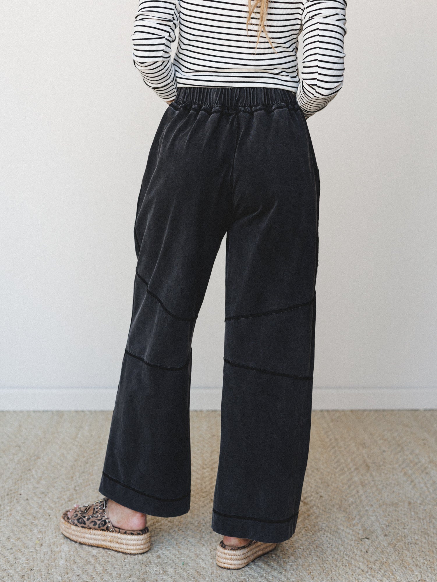 Sienna Wave Pants - Ash Black