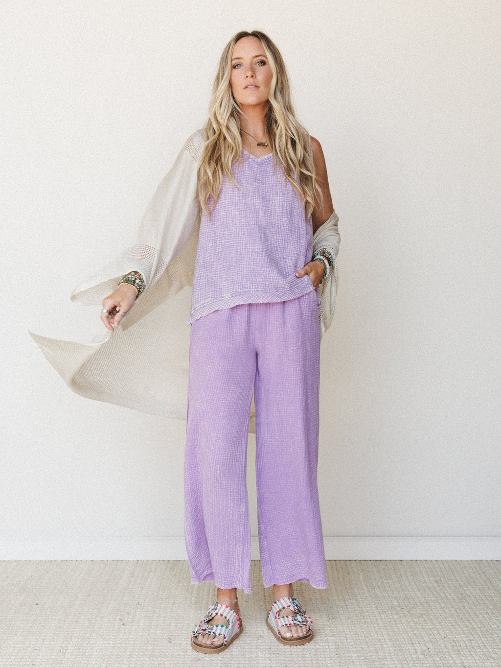 On A Trip Pants - Lavender