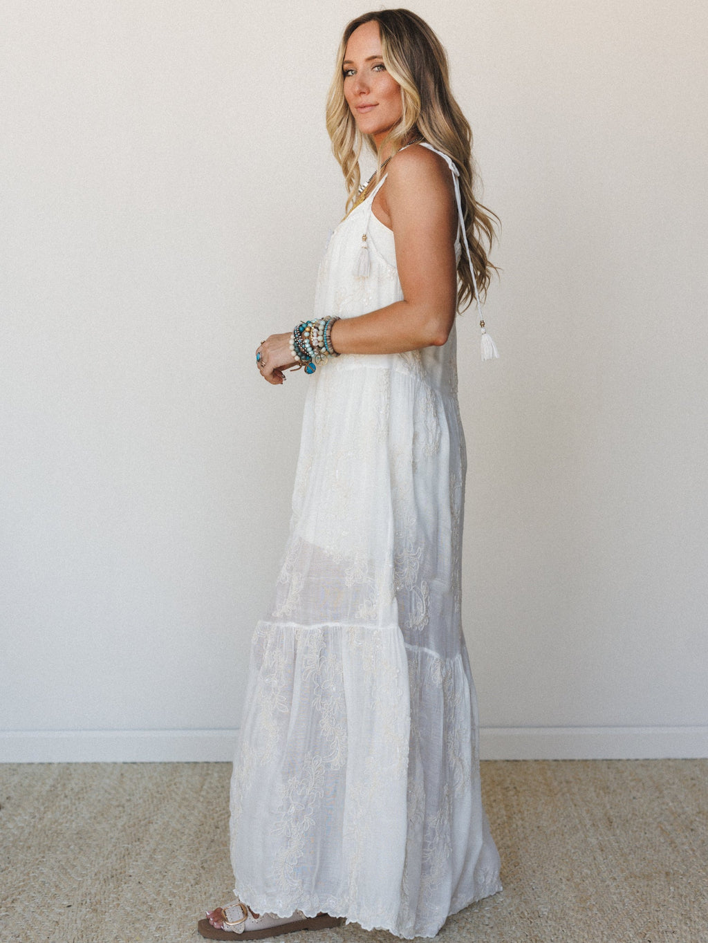 Savannah Maxi Dress - Natural