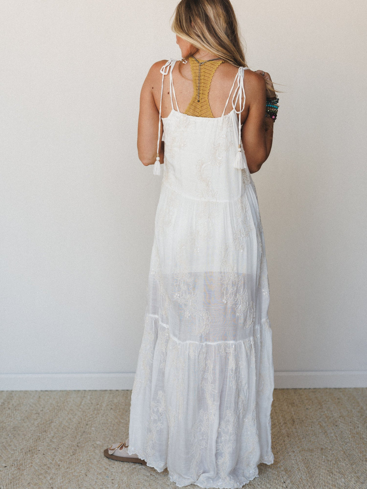 Savannah Maxi Dress - Natural
