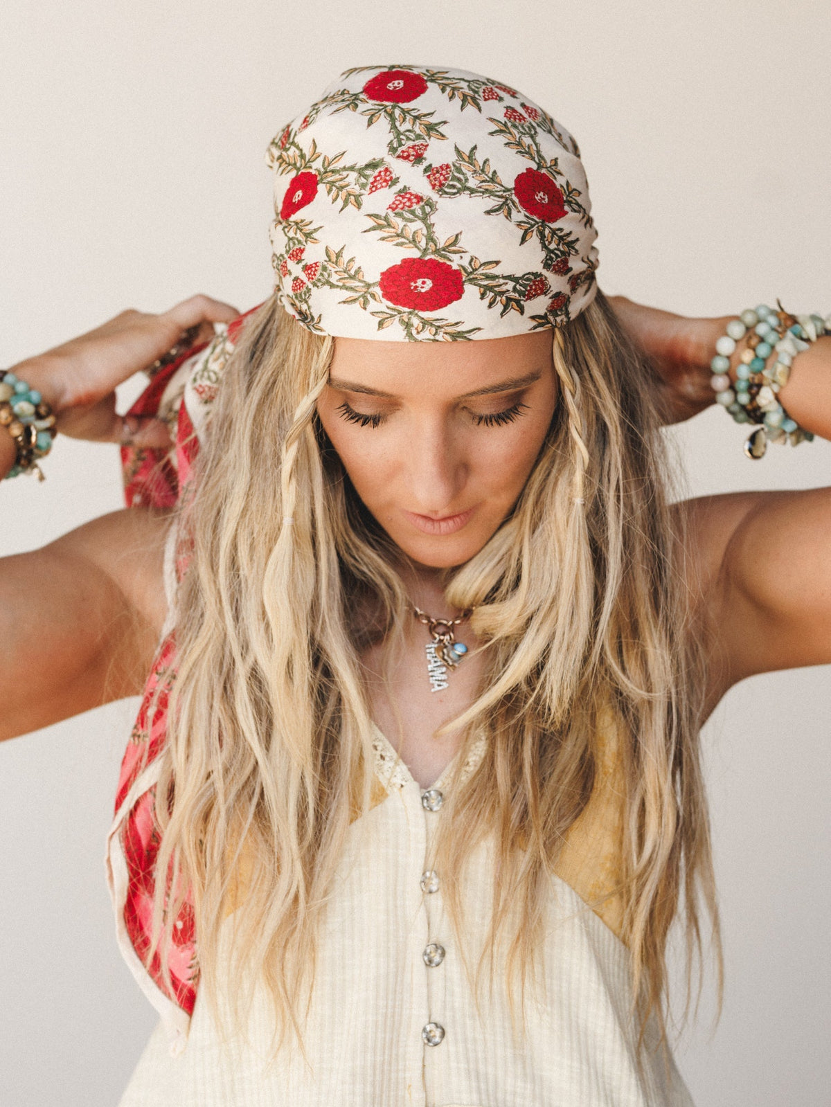 Sun Chaser Bandana - Cream Multi