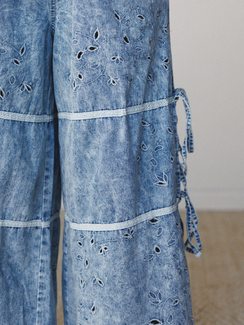 Elowella Wide Leg Pants - Denim