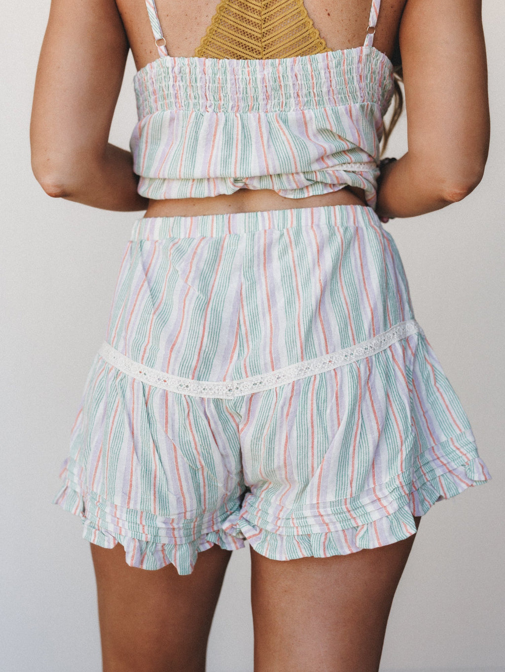 Tinker Stripe Shorts - Mint