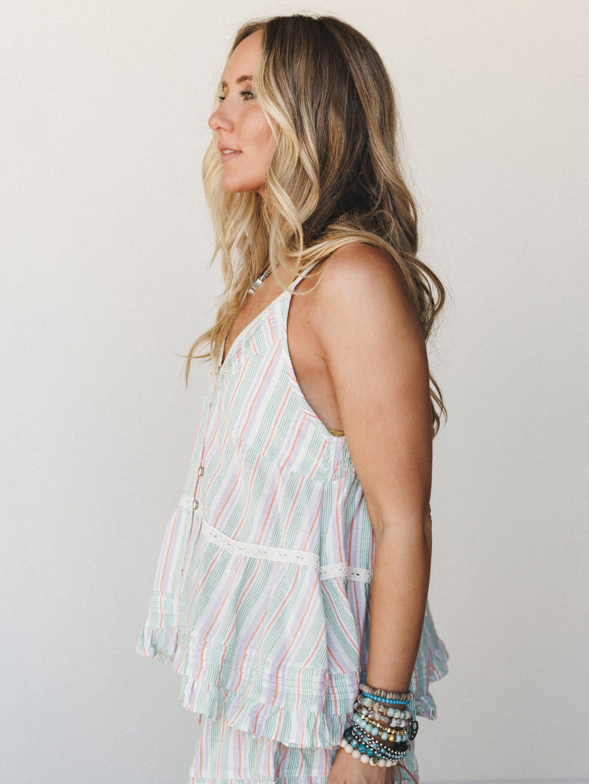 Tinker Stripe Top - Mint