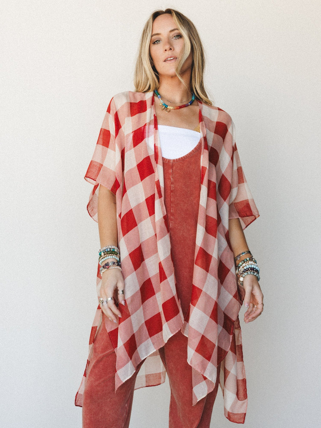 Picnic Perfect Kimono - Rust
