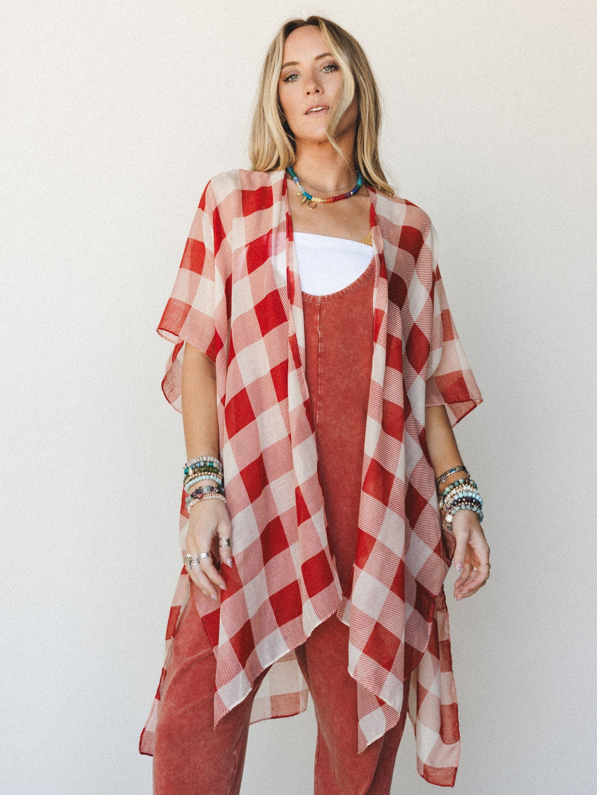 Picnic Perfect Kimono - Rust