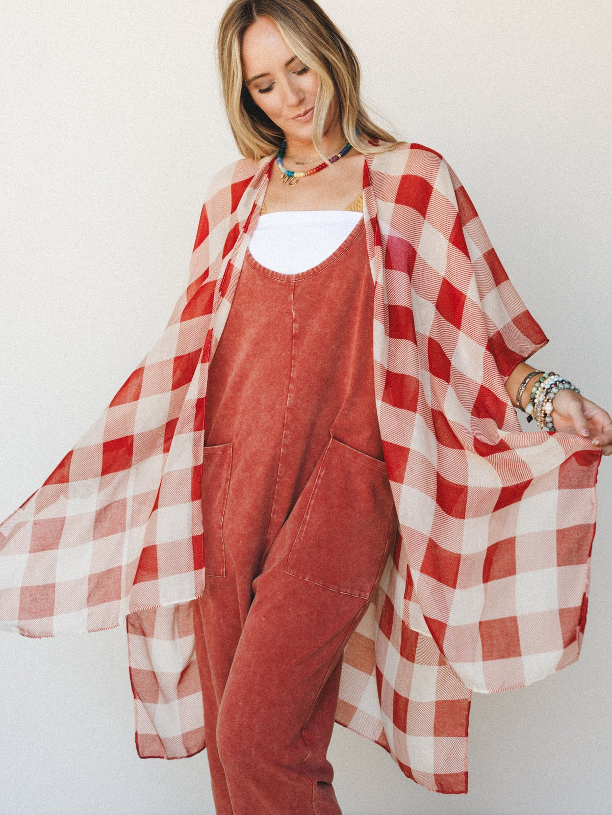 Picnic Perfect Kimono - Rust