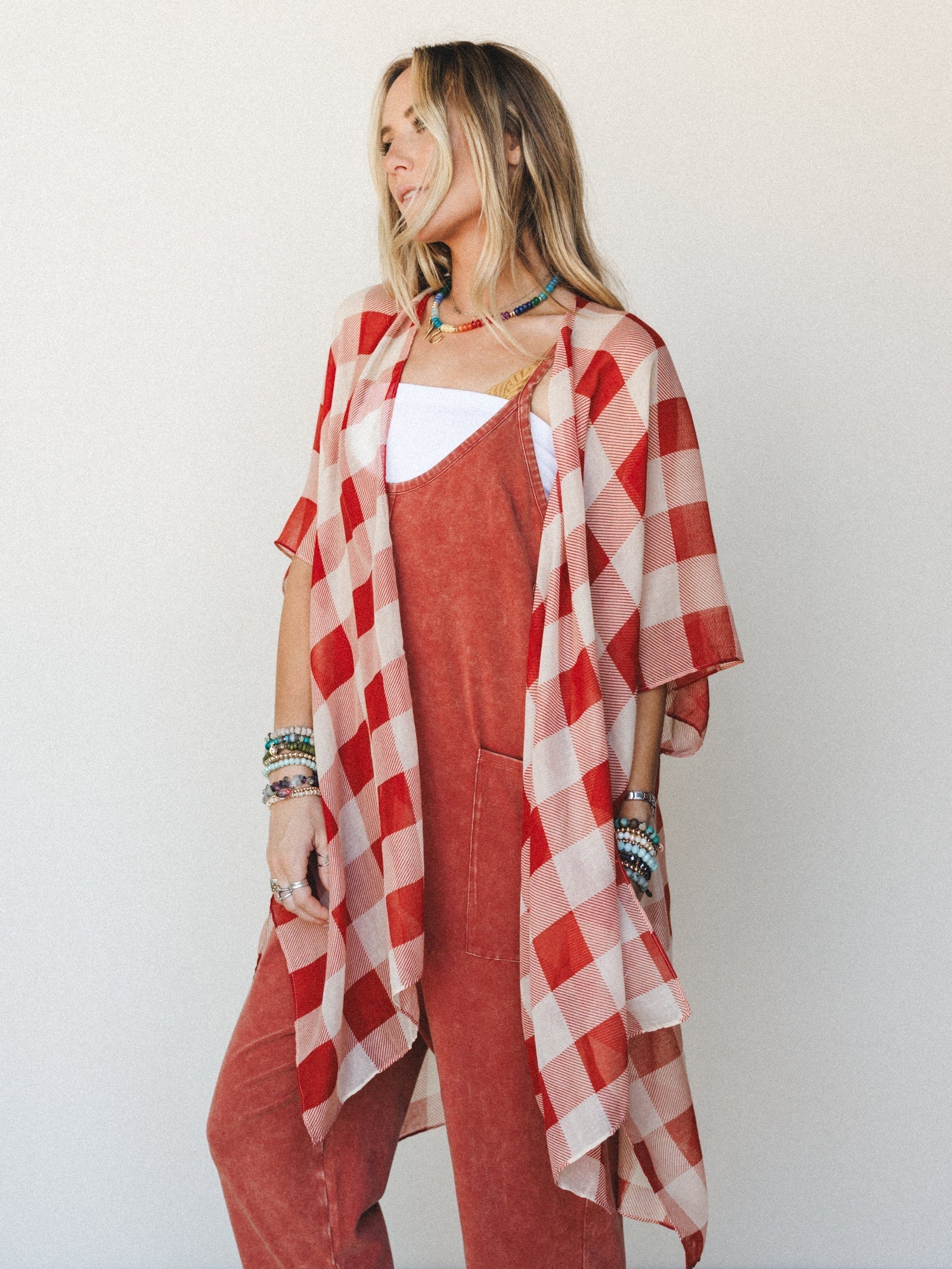 Picnic Perfect Kimono - Rust