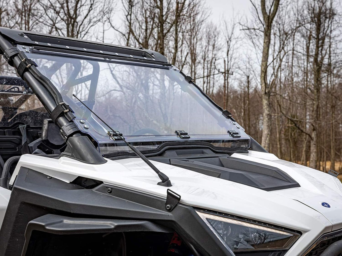 Scratch Resistant Flip Down Windshield, 1/4 Polycarbonate X618