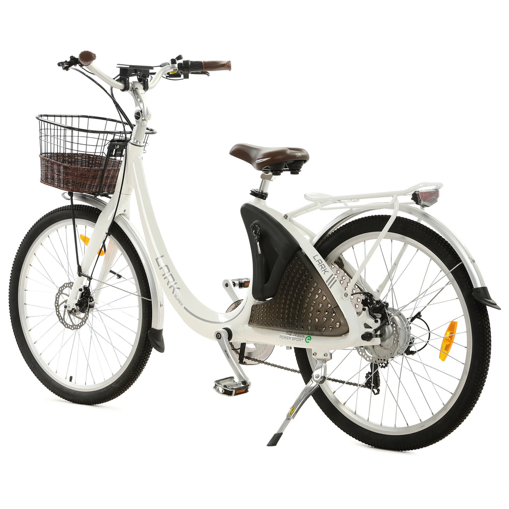 26" 36V 10AH Electric Bike with Basket and Rear Rack B475