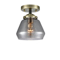 Black Antique Brass 1 Light Semi-Flush Mount M74935