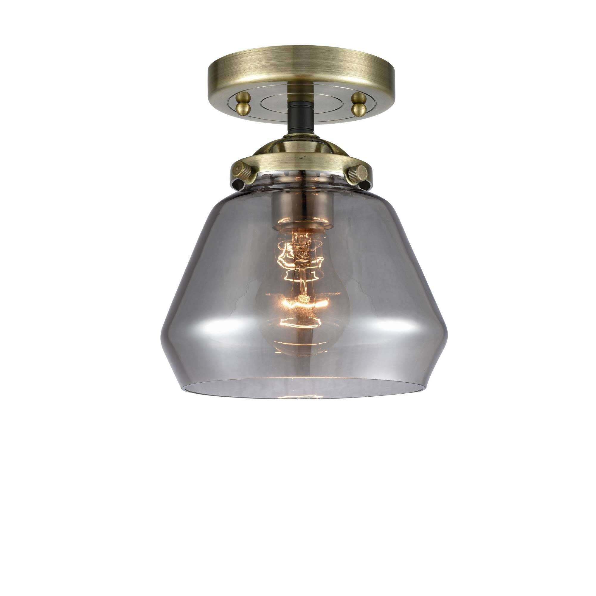 Black Antique Brass 1 Light Semi-Flush Mount M74935