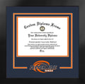 11 x 8.5 in. Black Frame Diploma F194