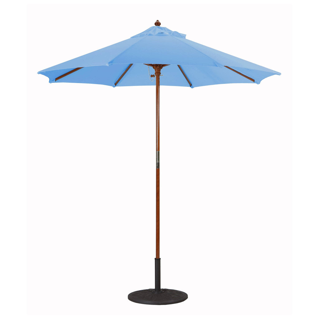 7.5 ft. Dark Wood Cafe Velum Sunbrella Umbrella Z7259