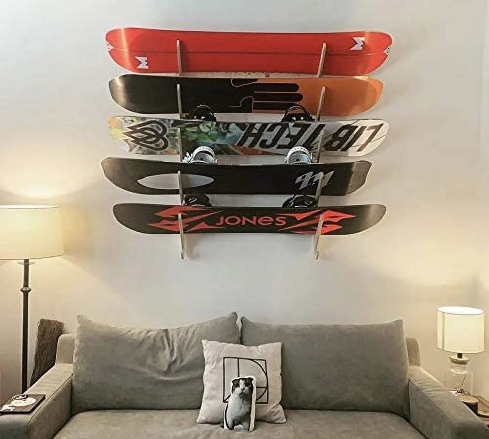 Snowboard Wall Rack (Holds 5) D8903