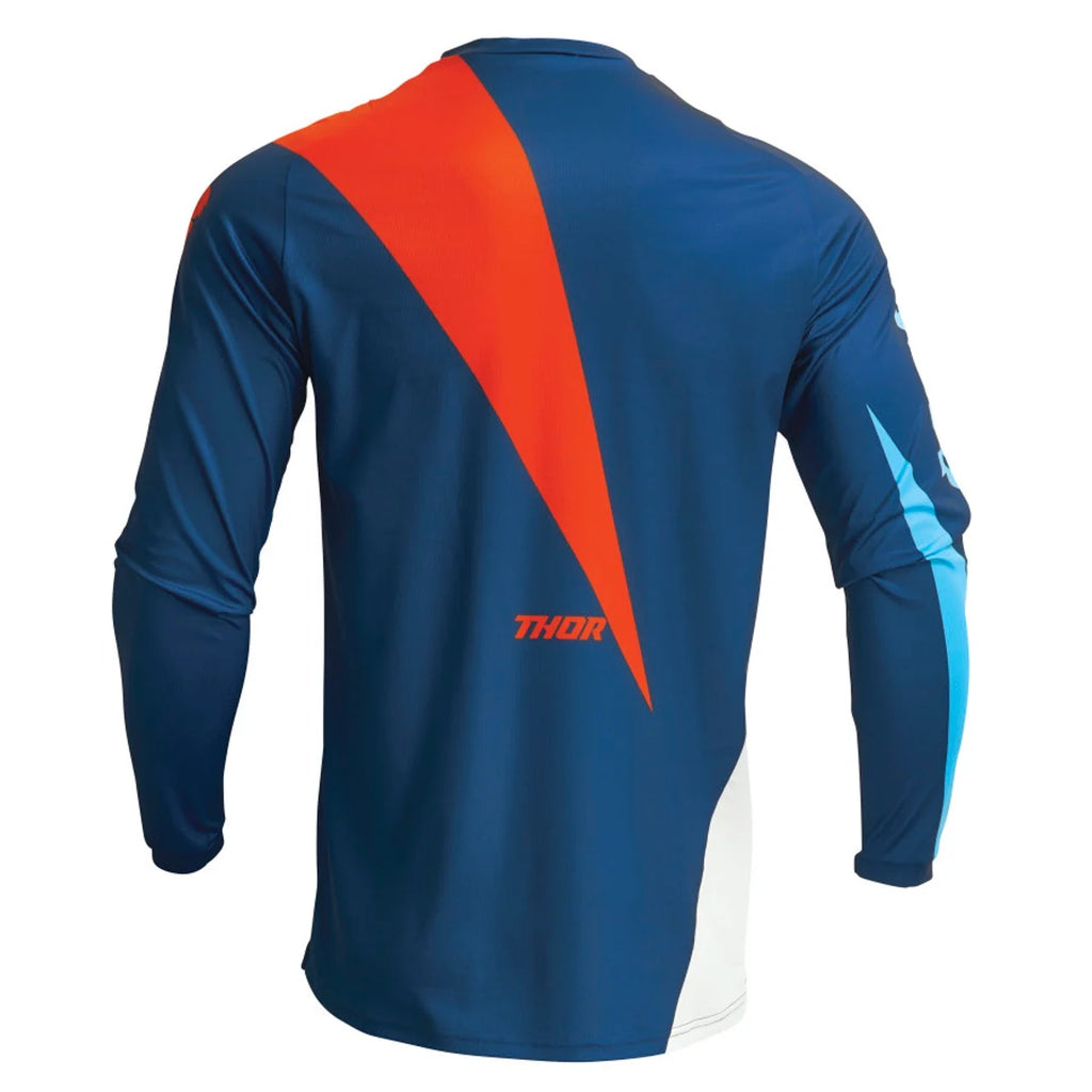 Youth Sector Edge Offroad Motocross Jersey Pant Combo Navy/Red Orange F61605