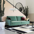 Light Teal Velvet Futon with Coils F9201