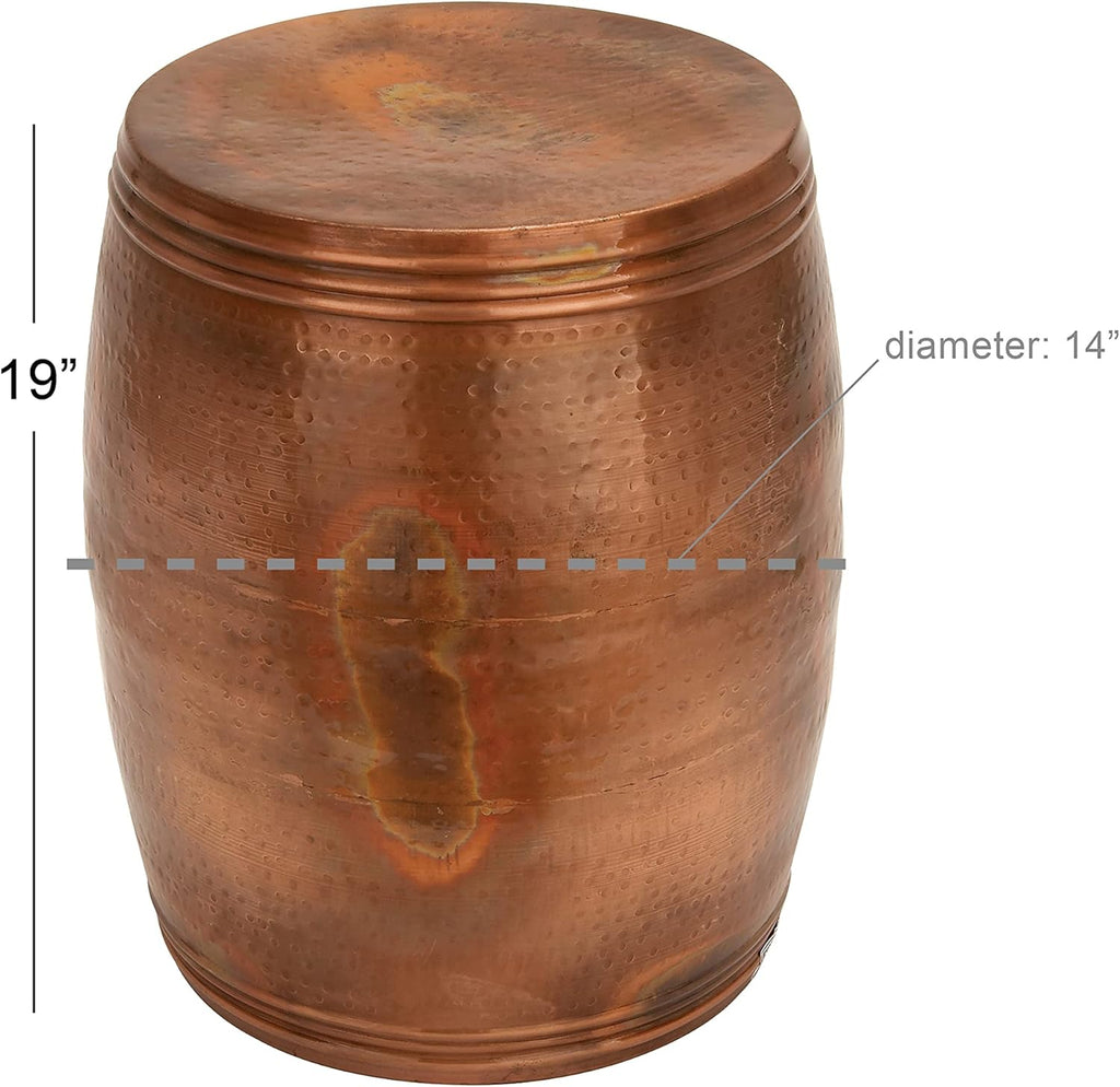 Copper Aluminum Accent Table Y33093