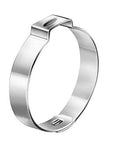 Zinc-Plated Steel Hose Clamp, One Ear, 7 mm Band Width, 27.0 mm - 30.1 mm Hose OD Range D1849