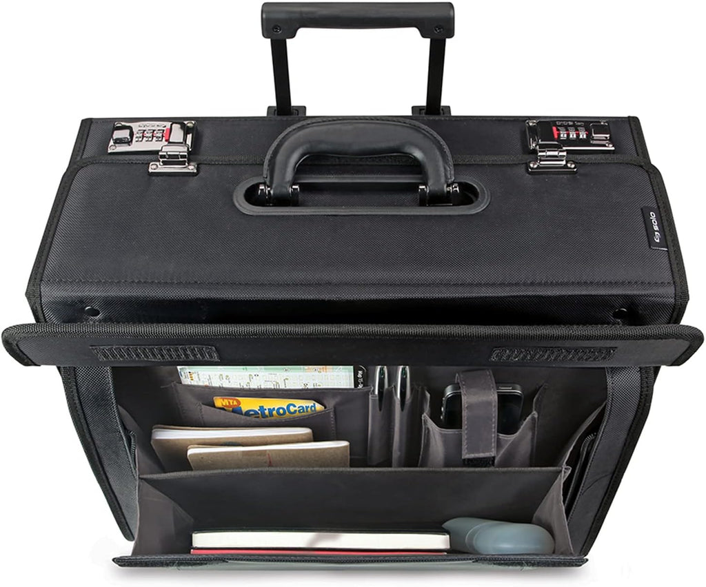 Black 16 Inch Laptop Rolling Catalog Case A5210