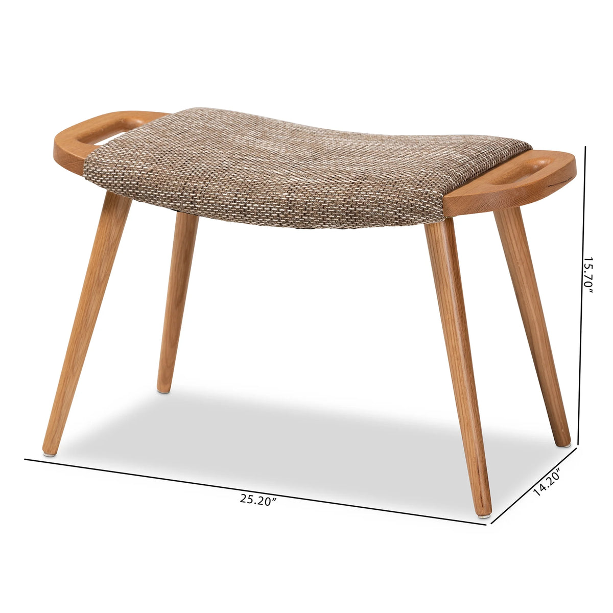 Light Brown Upholstered Bench T83832