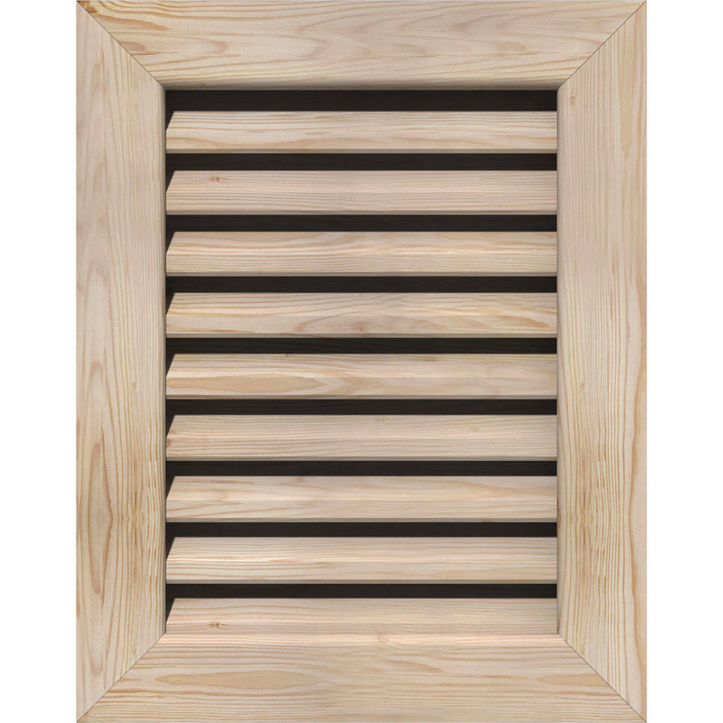28-in W x 22-in H Vertical Gable Vent Unfinished Smooth Pine K343354